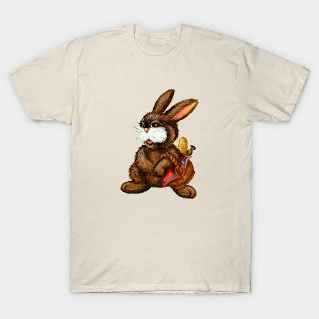 Grocery Shopping Rabbit T-Shirt by Colette